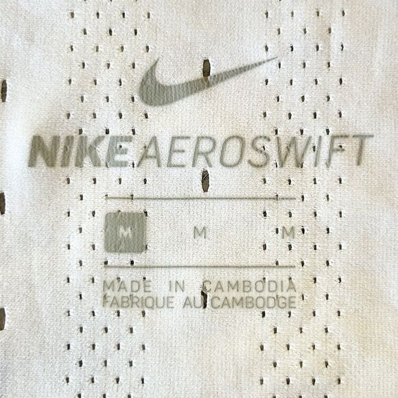Nike AeroSwift Men’s Size M White Black Running Racing Singlet - Picture 5 of 6